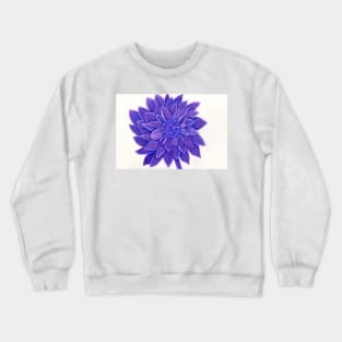 Purple Dahlia Crewneck Sweatshirt